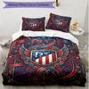 3pcs Duvet Cover Set (1*Duvet Cover + 2*Pillowcase, Without Core), Atletico de Madrid Print Soft All‑Season Bedding Set, Home Bedroom Decor Gift