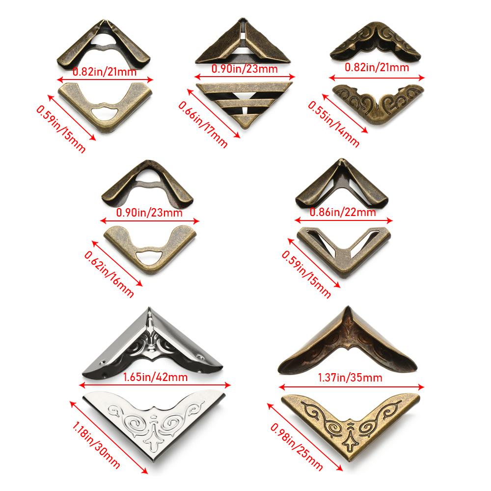 Поделки Украшение книг Меню Защитные уголки для книг Аксессуары для скрапбукинга Металлические уголки Фотоальбомы