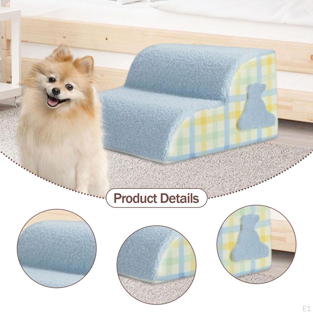 Dog Slope Stairs Ramp Removable Cover, Indoor, Anti Skid, Pet Ladders for Climbing Sofa