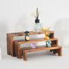 3-Piece Display Stand Wood Risers Rustic Display Risers Combination Type Display Stand