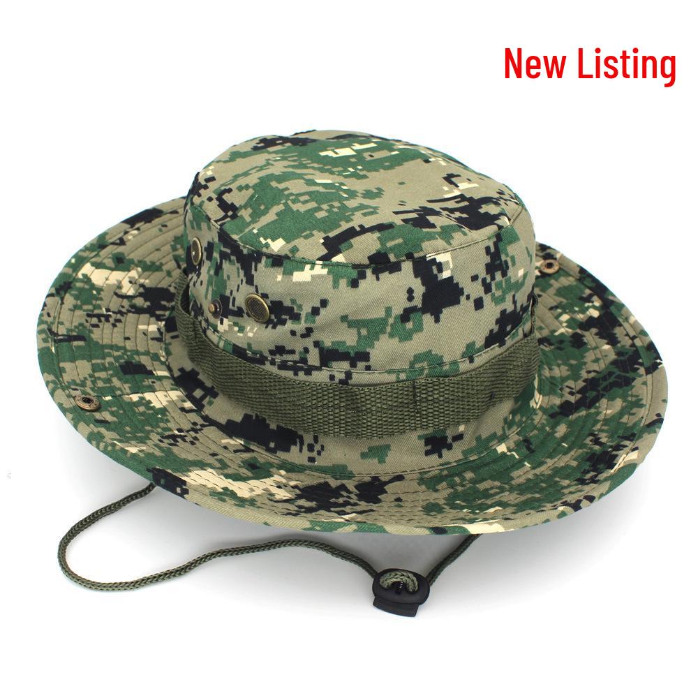 Unisex Outdoor Camouflage Boonie Hat for Camping, Fishing, and Travel - Sun Protection Included
