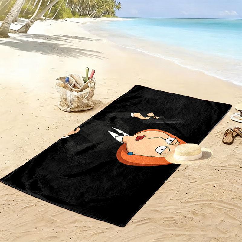 Lois Griffin Print Beach Towel, Large Soft Quick Dry Towel for Beach Camping Swimming