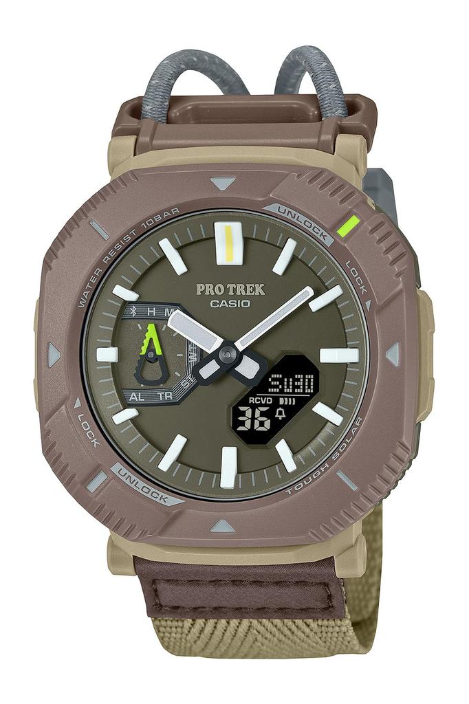 PROTREK Watch Line Equipped with Bluetooth Tough Solar Biomass Plastic Brown [Casio] []Hiker PRJ-B001B-5JF Men's