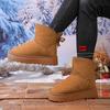 Женские зимние теплые меховые ботинки большого размера на мягкой подошве, утепленные подкладкой, ботильоны до щиколотки, нескользящие, для пеших прогулок, повседневные, спортивные, хлопковые ботинки