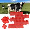 100 комплектов Нумерованные ушные бирки для крупного рогатого скота Точная идентификационная карта для животных Корова Свинья Овца