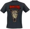 Футболка Pantera с черепом быка, футболка в стиле трэш-метал с принтом колючей проволоки и красным логотипом группы, мерч для фанатов металла