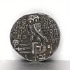 Ancient Greek Mythology Owl Athena Goddess of Wisdom Metal Badge Craft Coin Ornament Gift Copy