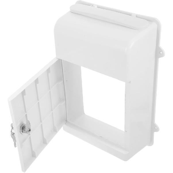 Запираемый настенный почтовый ящик Angoily Ящик для предложений с ключами Пластиковая урна для пожертвований с прорезью для благотворительных карт Сбор денег для голосования