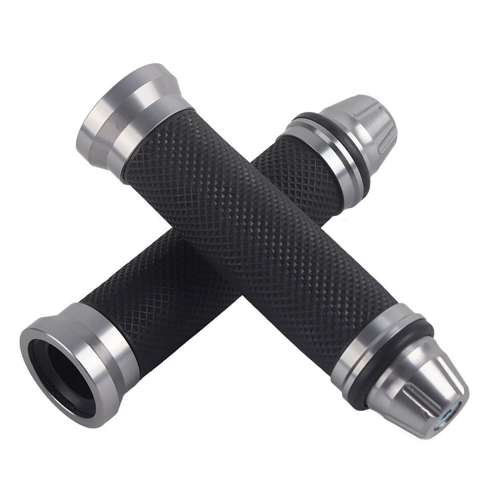 2PCS 7/8" 22mm Diameter Motorcycle Handlebar Grips Rubber Handlebar Grips For Motorcycle