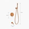 AquaElegance copper brass concealed bathtub set