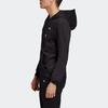 Adidas Originals Trefoil Mini Embroidered Full-Zip Hooded Sweatshirt Men Outerwear Black FK9980