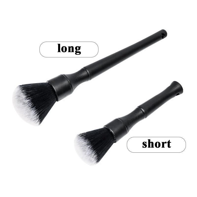 Щетка для детализации автомобиля, супермягкая щетка для деталей салона автомобиля с синтетической щетиной, аксессуары для щеток для приборной панели автомобиля