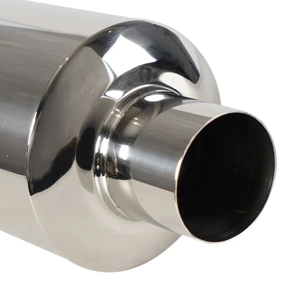 Универсальный 2 "впускной 3" выпускной глушитель, труба из нержавеющей стали для мотоцикла, автомобильные детали, глушитель, хвостовая труба, автозапчасти TP-1018