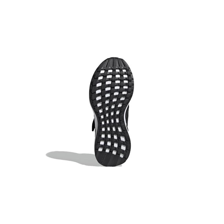 adidas Беговые кроссовки для детей Run Wide EL, нескользящие, низкие, черные с белым, для возраста 3-7 лет, EH0267