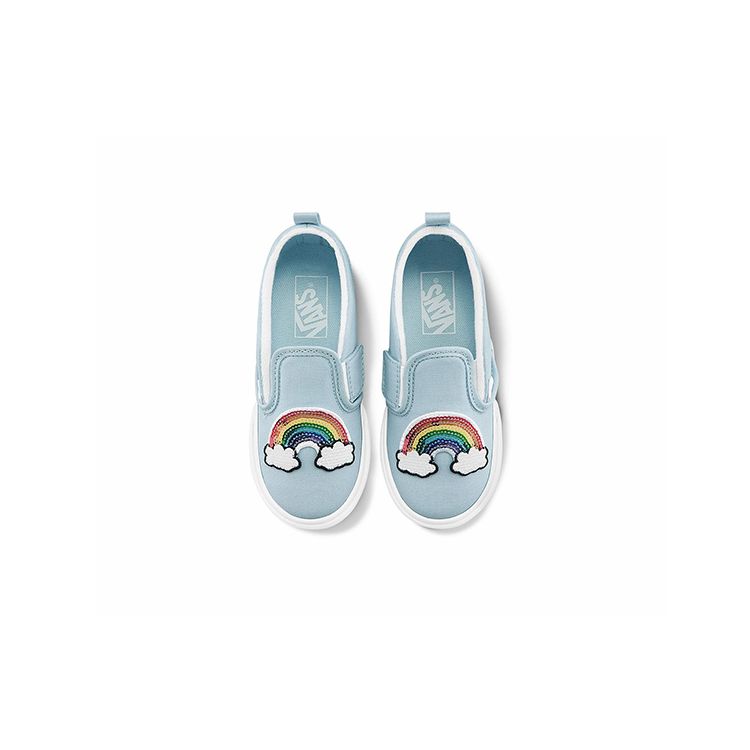 Vans Повседневная Удобная Прочная Дышащая Обувь для Ходьбы с Низким Верхом Детская Обувь Синяя VN0A348834C