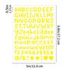 0.5inch Alphabet Stickers Small Size Greeting Cards Decorative Letter Stickers for Clipping Books