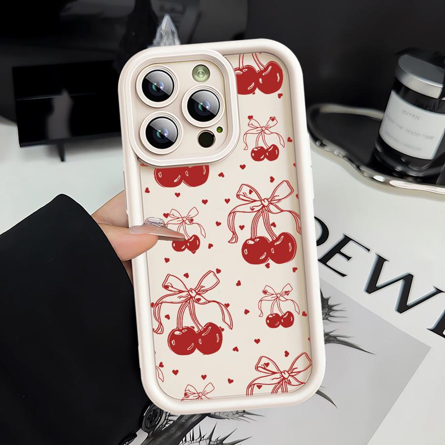 Чехол для телефона с цветами вишни для Apple iPhone 16 11 13 15 12 14 Pro Max 13 12 14 Plus 16 11 15 Pro Силиконовый Мягкий Чехол