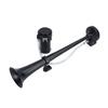 7-Inch Single Trumpet Air Horn Zinc Alloy 12V/24V 128dB Loud Sound for Cars Trucks