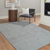 Living Room Rug In Khaki Grey Wool 120x170