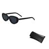Saint Laurent Logo Design Cat Eye Sunglasses Women sunglasses Black SLM154/K-001