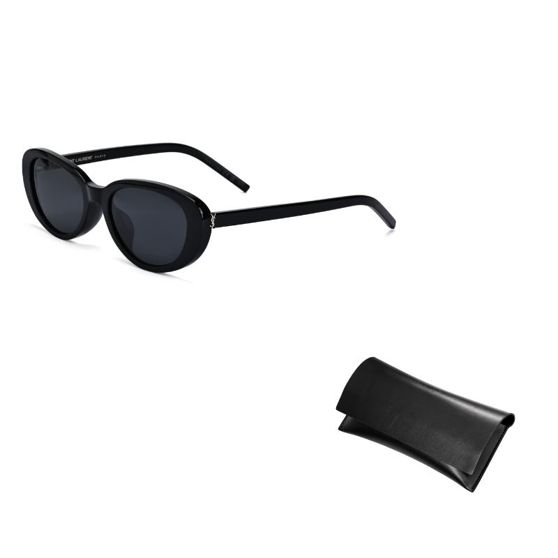 Saint Laurent Logo Design Cat Eye Sunglasses Women sunglasses Black SLM154/K-001