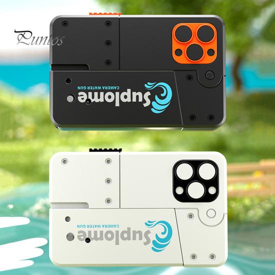 Складная игрушка-стрелялка для воды в форме телефона, летняя уличная садовая лужайка, пляж, двойной выходной пресс, игрушка для брызг воды, подарок на день рождения для мальчиков и девочек