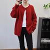 Autumn and Winter New Gray Loose Sweater Jacket Solid Color Lazy Soft Waxy High-end Knitted Cardigan Women
