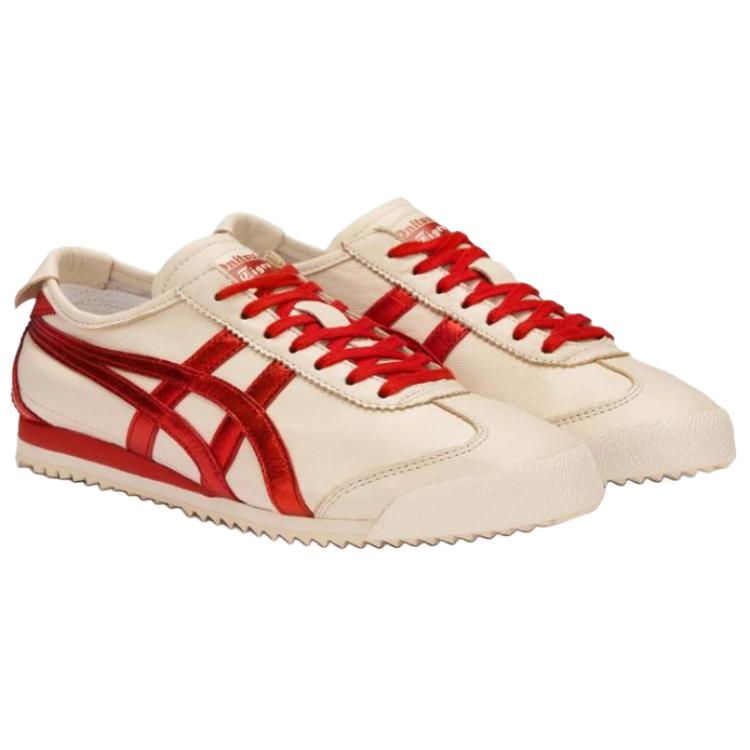 ONITSUKA TIGER MEXICO 66 Тренировочные кроссовки Армии Германии Унисекс Бежевый Красный 1183C522-200