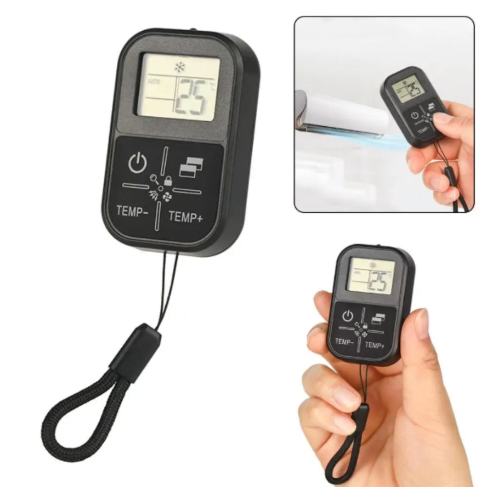 Temperature Display AC Remote Control Thermometer Function Compact Remote Office Use