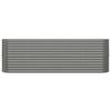 Raised Garden Bed Galvanized Steel 224 x 40 x 68 cm Gray