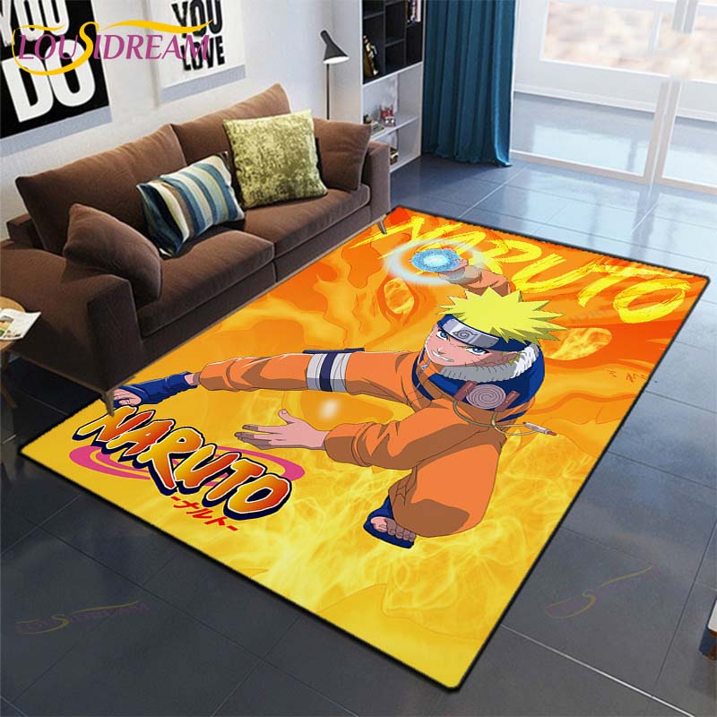 Ковер с рисунком аниме Наруто для гостиной, коврик для спальни, детский игровой ковер, нескользящий коврик для кухни, ванной комнаты