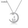Женское ожерелье Lindon, кулон из медного сплава, циркон, модный подарок