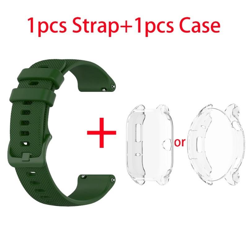 Чехол + ремешок для умных часов Amazfit GTS4 Mini, мягкий силиконовый ремешок, браслет для Huami Amazfit GTS2 GTS2 Mini GTR4 GTR2, спортивный силиконовый ремешок