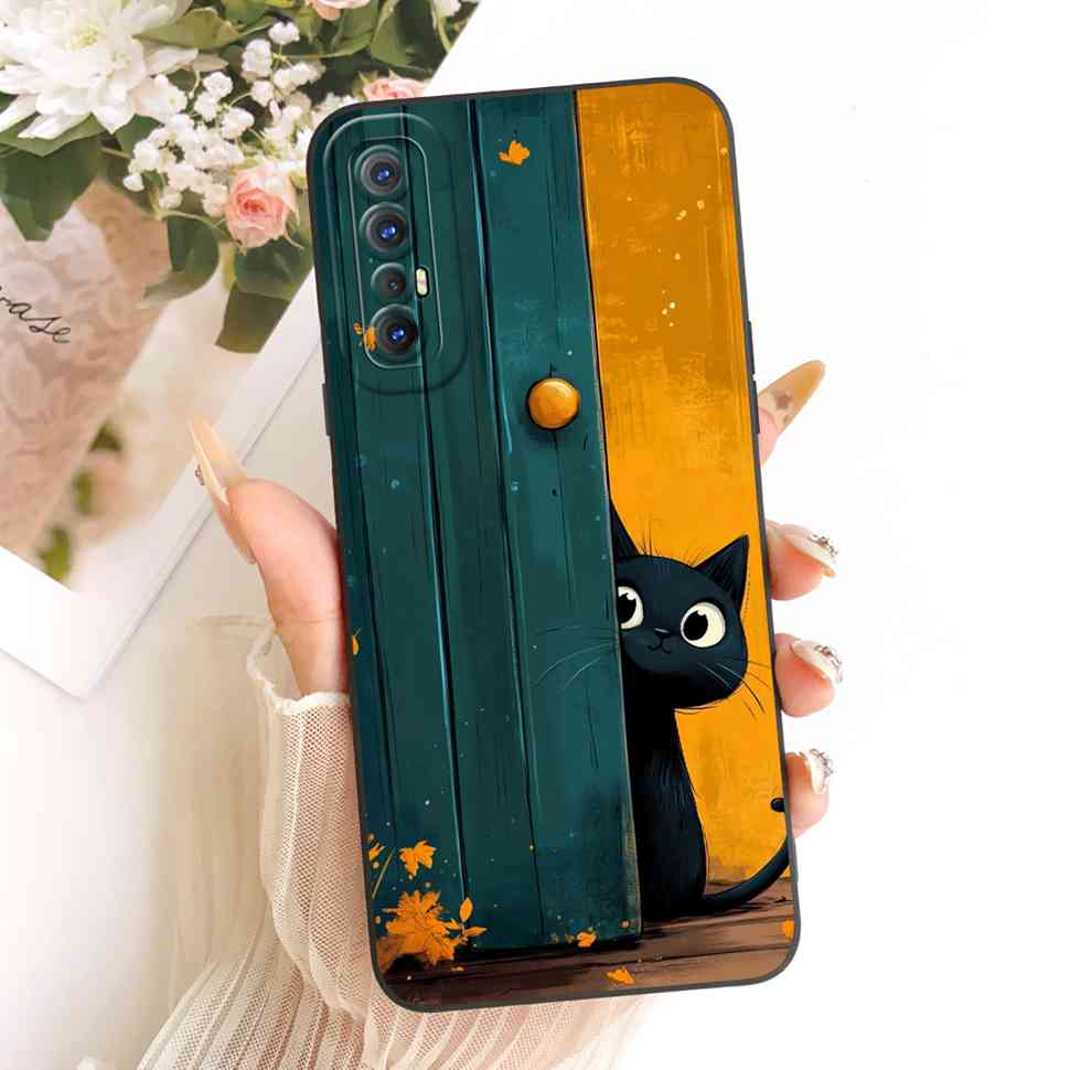 Чехол для телефона OPPO Reno3 Pro 4G CPH2035 CPH2037, модный силиконовый мягкий чехол с подсолнухом для Reno 3 Pro 4G, противоударная задняя крышка