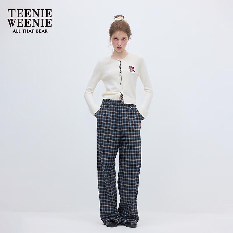 Teenie Weenie Прямые брюки в клетку с вышивкой