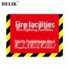 BELIK Fire Safety Warning Floor Decal