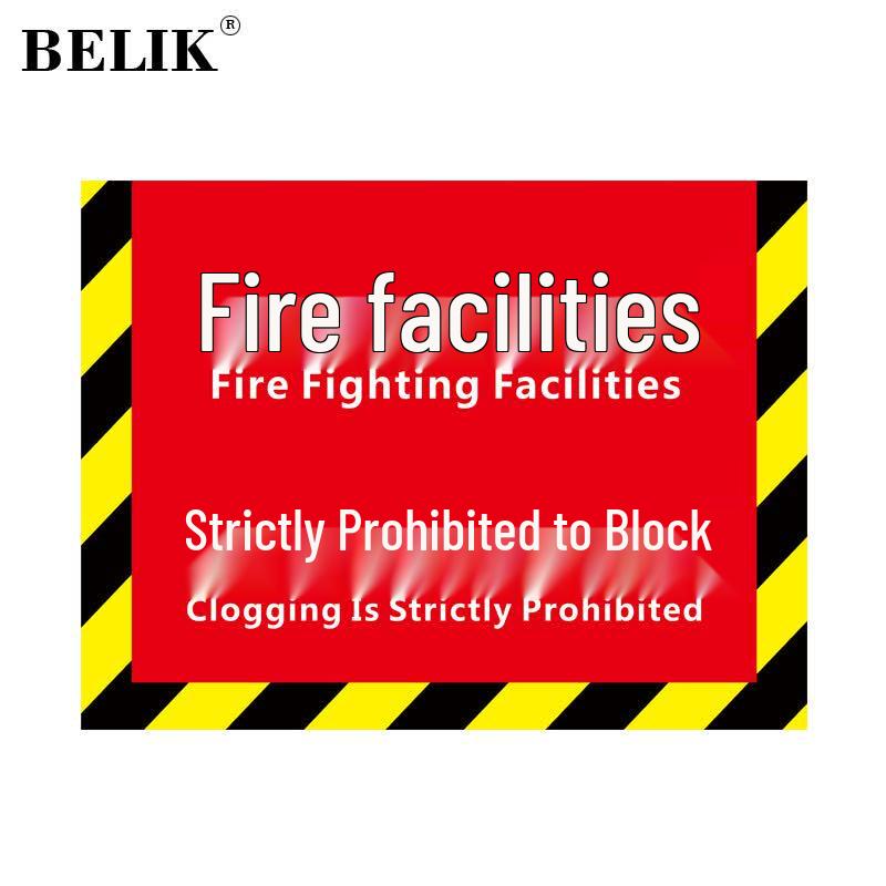 BELIK Fire Safety Warning Floor Decal