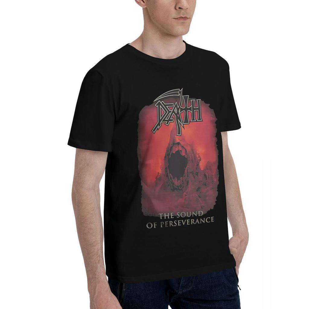 Группа Death The Sound Of Persistence 100% Хлопок Повседневная Дышащая Удобная Одежда Высококачественная Мужская Одежда Футболка Мужская