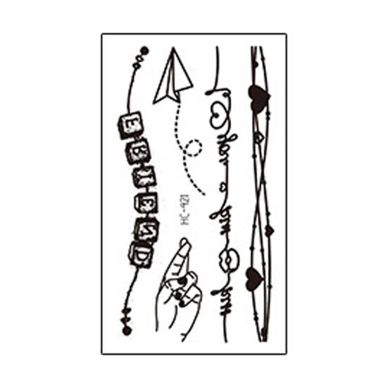 Тотемная татуировка водонепроницаемый безопасный черный цвет Популярная одноразовая наклейка на руку для вечеринки