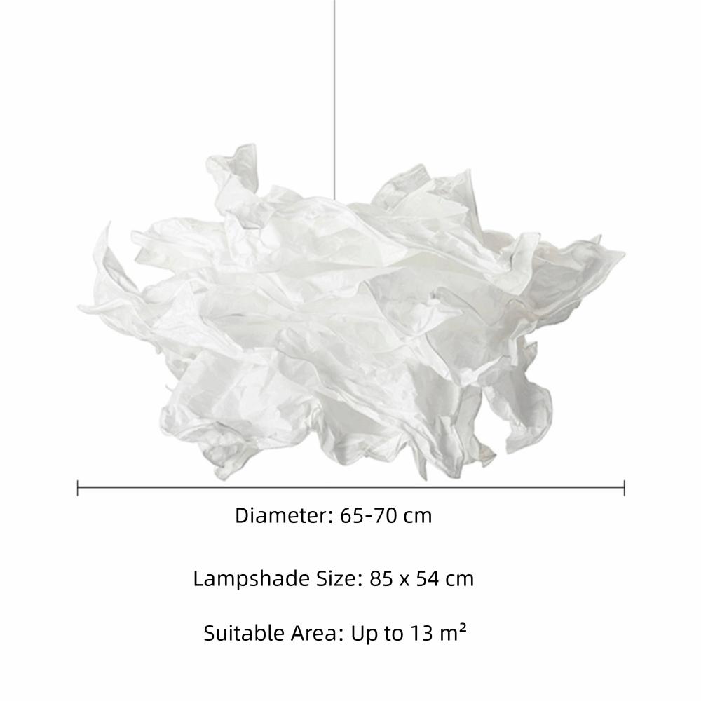 Natural Light Paper Lampshade Paper-based Simple Lampshade Art DIY Cloud Lampshade Hallway