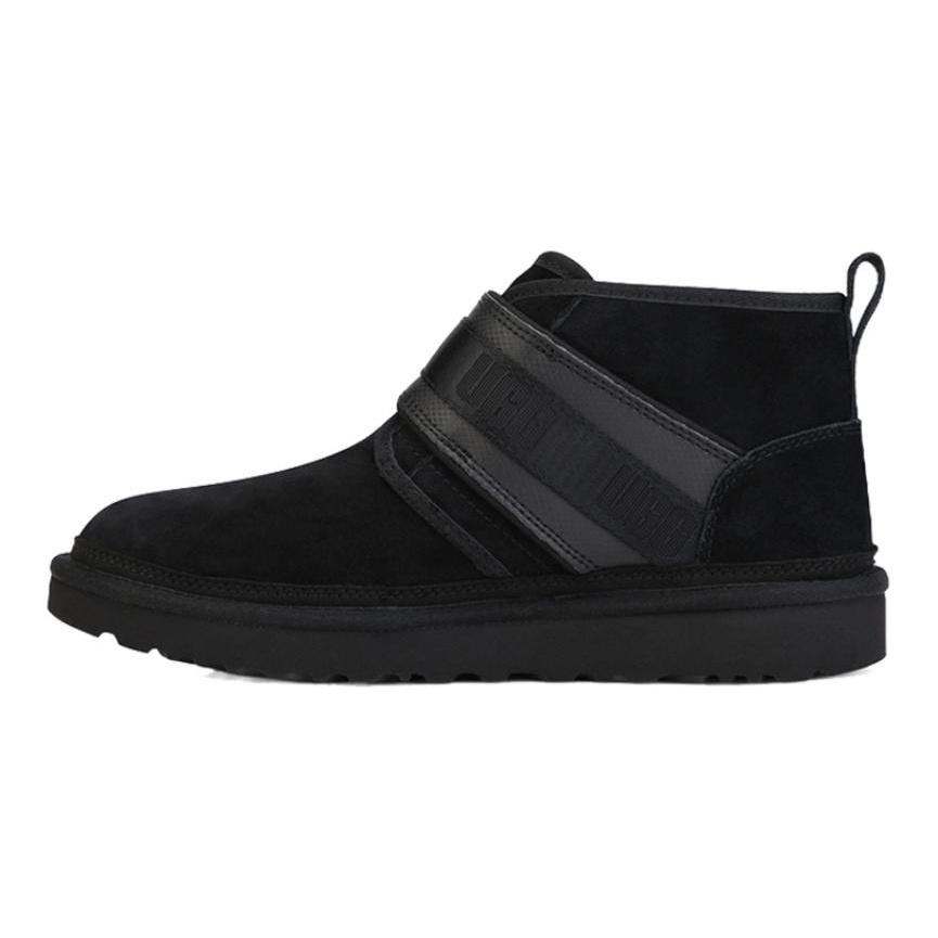 UGG Neumel Snapback Пряжка Флисовая подкладка Снежные ботинки Черные кроссовки 1118570-BLK
