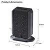 Vertical Type Power Strips 12 Outlets Small Design Outlet Tower for Home and Offices Space Saving Plastic Construction