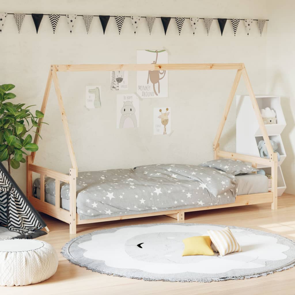 Kids Bed 90 x 190 cm Solid Pine Wood