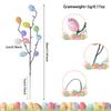 35CM Length Easter Egg Branch Fake Bouquets Egg Design Fake Plant Bouquet Artificial Branch Shape Vase Ornament Home Decor