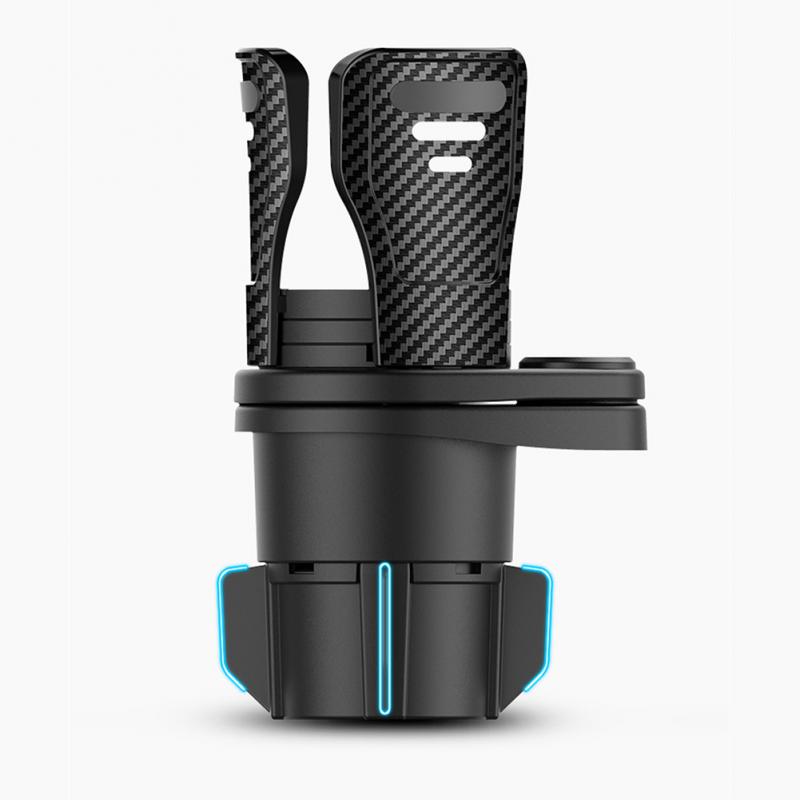 Многофункциональный автомобильный держатель для стаканов, вращающийся держатель для напитков с двумя уровнями, устанавливаемый на транспортное средство