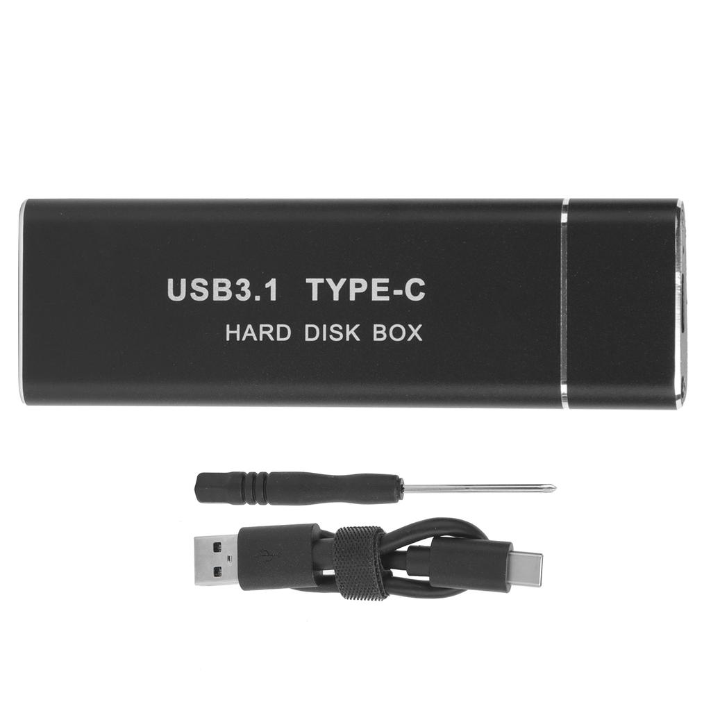 Жесткий диск M.2 NGFF на USB3.1 алюминиевый сплав твердотельный внешний корпус TypeC (Не включено