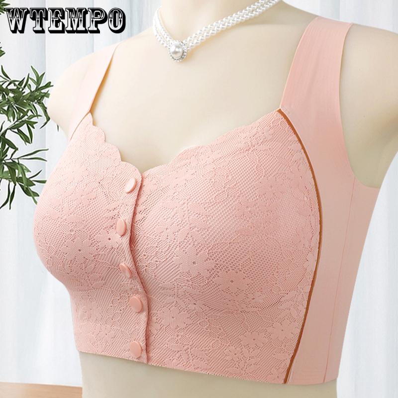 Бюстгальтер с кружевной лентой спереди, женский эластичный жилет, бюстгальтер больших размеров без косточек