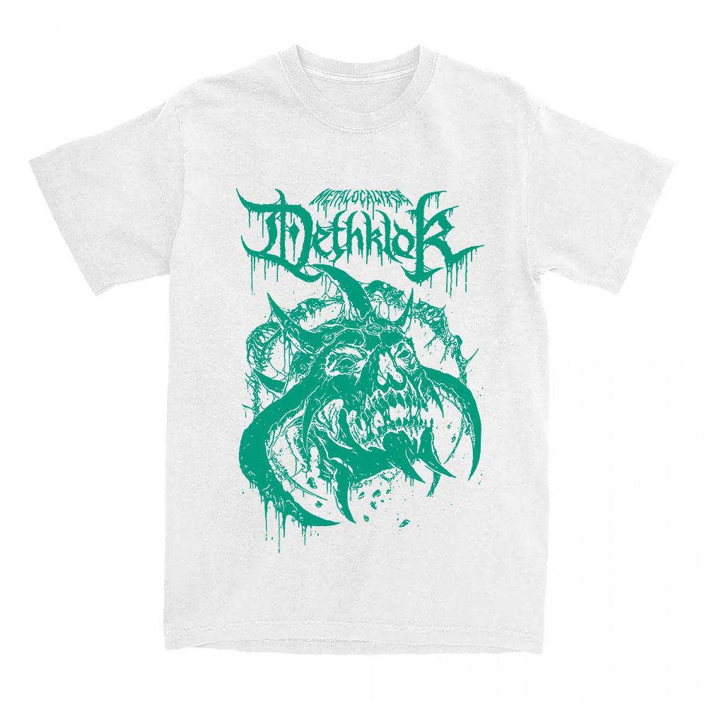 DETHKLOK DEADFACE Print TEE Unisex Streetwear Cotton Short Sleeve T-shirt Heavy Mental Casual T Shirt