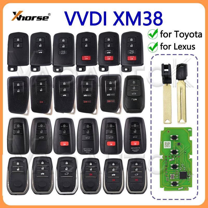 Xhorse VVDI XM38 Car Remote Control Key for Toyota for Lexus By Plus Max VVDI2 MINI Key Tool XSTO01EN 8A 4D 4A Chip Car Generate
