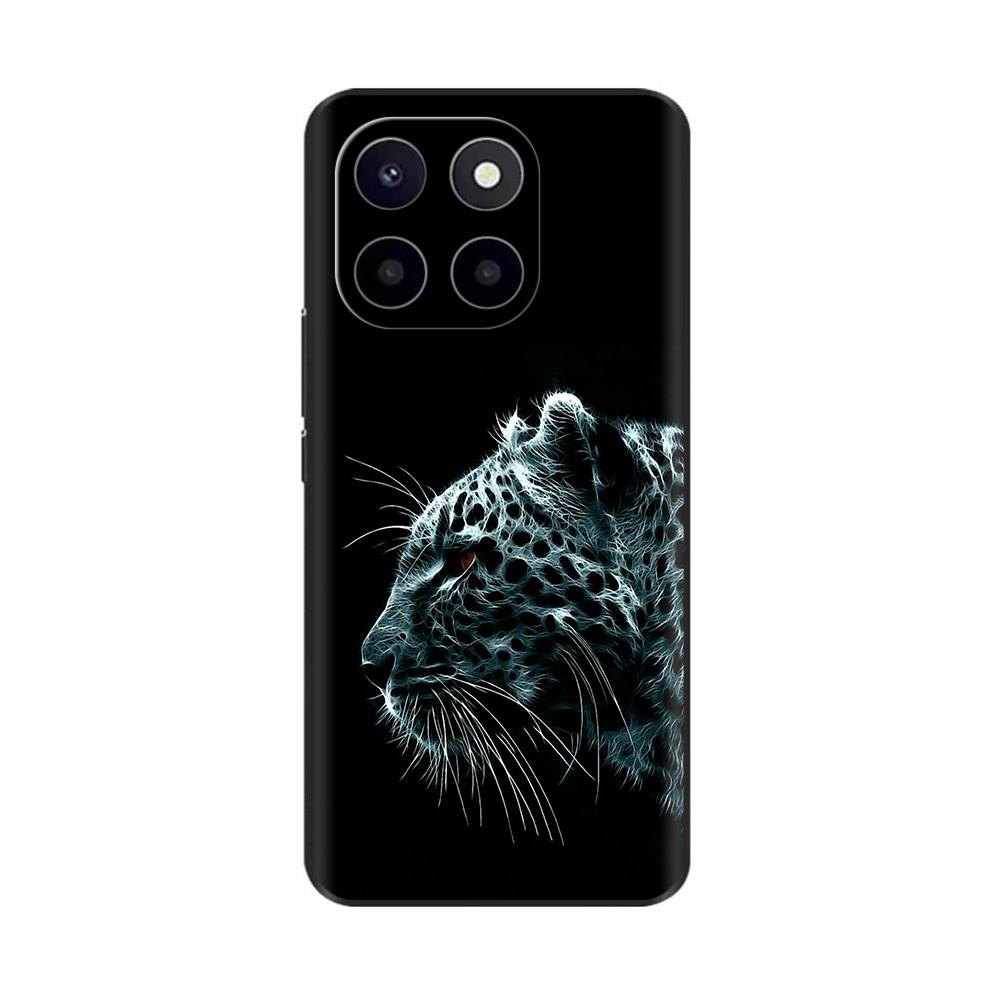 Чехол для Honor X6c Милый ТПУ Силиконовый Чехол для Телефона Для Honor X6c Задняя Крышка HonorX6c X 6C С Принтом Цветов Мягкий Силикон Coque Fundas